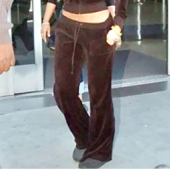 Juicy Couture Pants - 🛍️Juicy Couture Vintage Y2k (1999-2000) Velour Pants Brown XXL (12-14?)